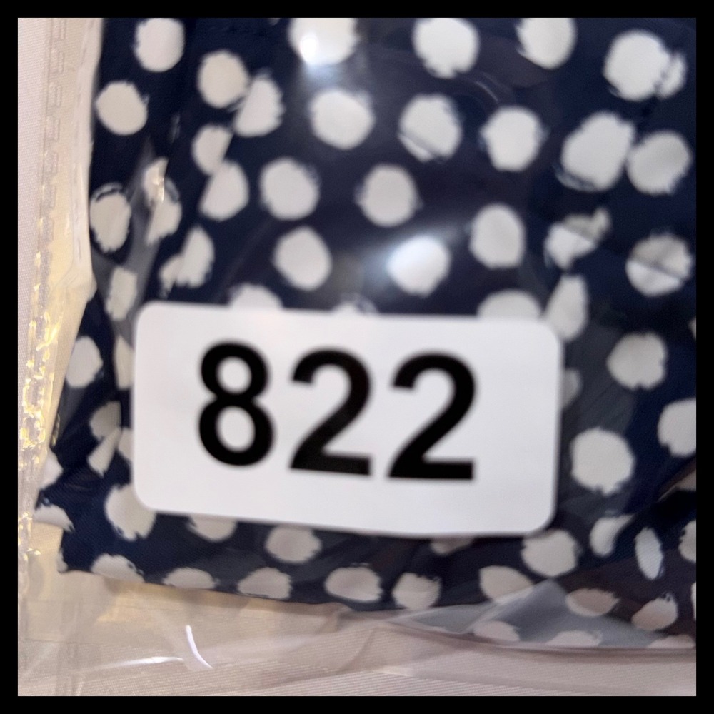 SPANX‎ Polka Dot Shorts Women Large Blue White Stretch Casual Summer - Picture 9 of 9